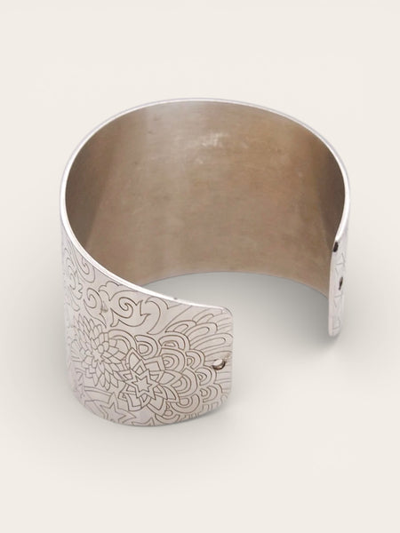 Kenzo Koi Fish Sterling Silver Cuff Bangle (vintage)