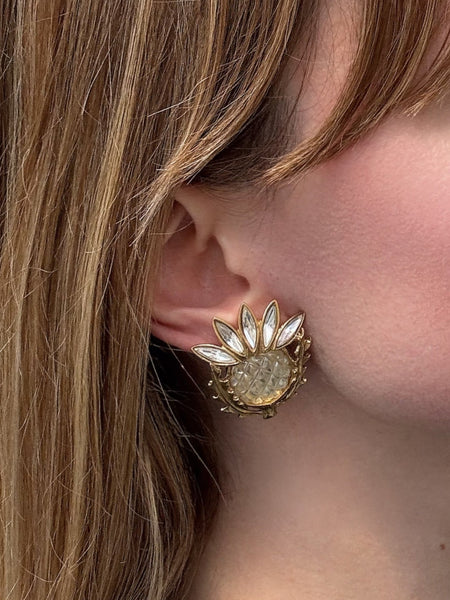 YSL Thistles Earrings (vintage)