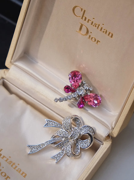 Chr Dior multi-colour crystals dragonfly brooch (Vintage)