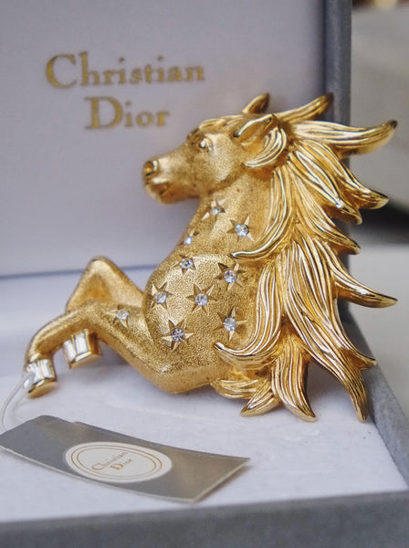 Chr Dior pegasus brooch (vintage)