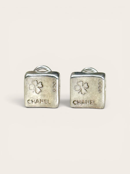 Chanel Silver Earrings