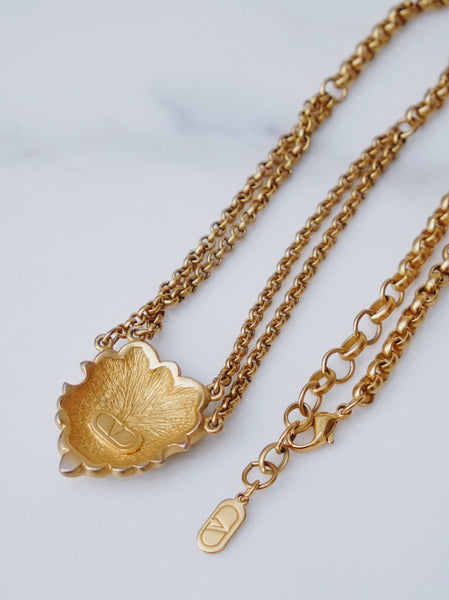 Valentino enamel chain necklace (Vintage)