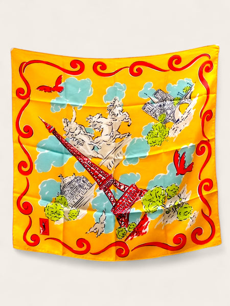 YSL ‘Paris Dream’ Silk Scarf (vintage)