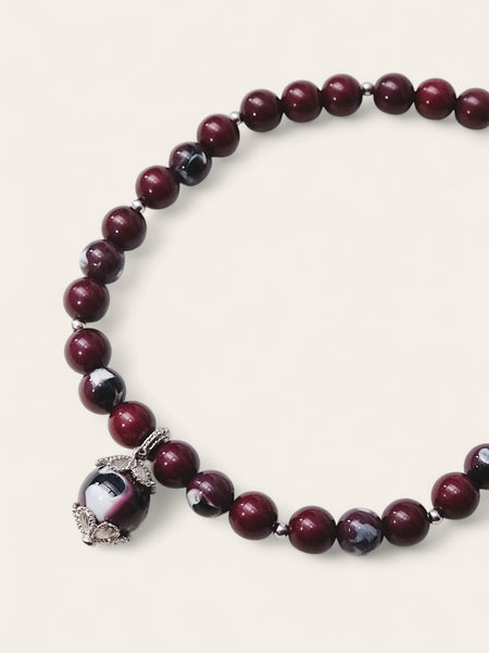 YSL chocolate brownie beads necklace (vintage)