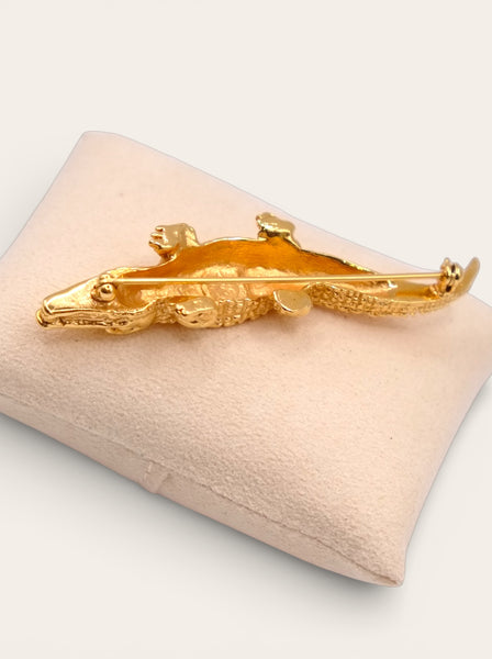 Celine crocodile brooch (vintage)