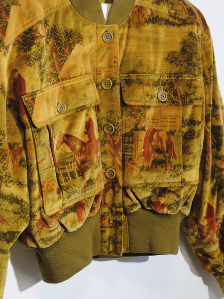 Escada equestrian bomber jacket