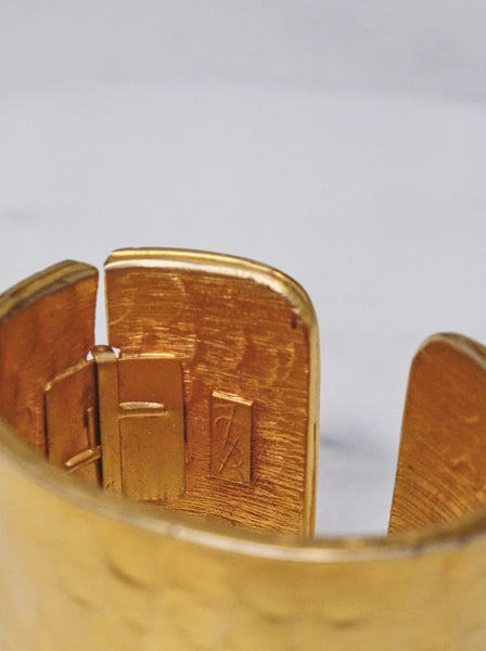 Yves Saint Laurent YSL Couture Serpents Cuff Bangle (vintage)