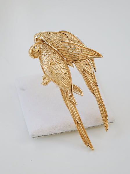 Grosse Loving Birds Massive Brooch (Vintage)