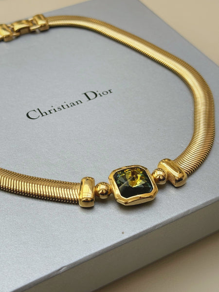 Christian Dior Rhinestone Choker Necklace (Vintage)