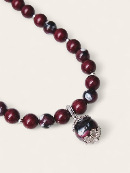 YSL chocolate brownie beads necklace (vintage)