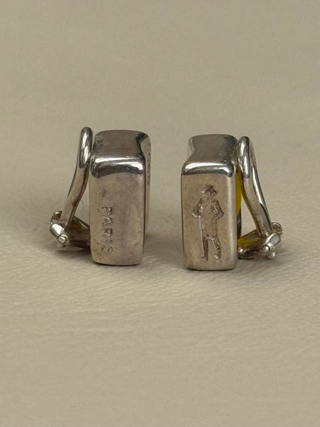 Chanel Silver Earrings