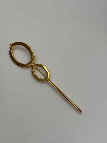 Chr. Dior Gold-plated Hoops Brooch (Vintage)