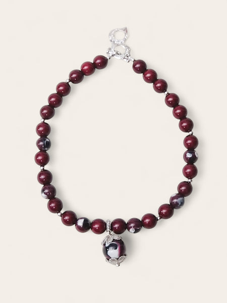 YSL chocolate brownie beads necklace (vintage)