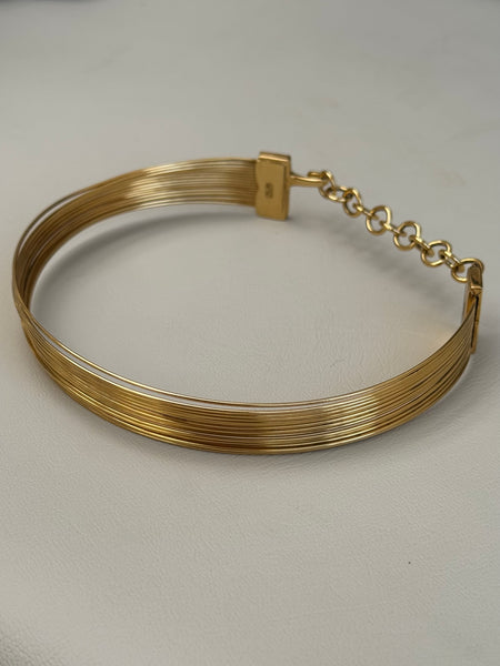 Christian Dior gold plated choker necklace (Vintage)