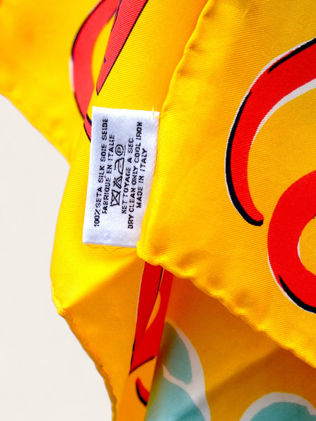 YSL ‘Paris Dream’ Silk Scarf (vintage)