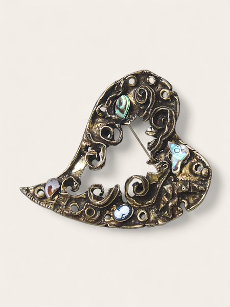 Vintage Christian Lacroix Baroque-Style Brooch – 1994 Noël Limited Edition | on slowness