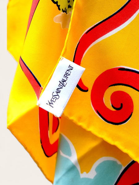 YSL ‘Paris Dream’ Silk Scarf (vintage)