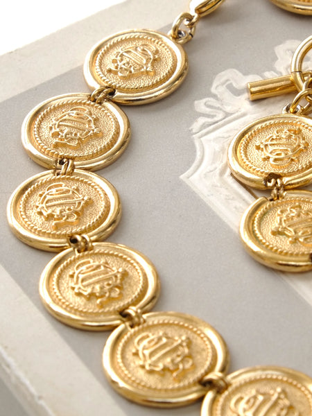 Chr Dior Set of Necklace and Bracelet (Vintage)