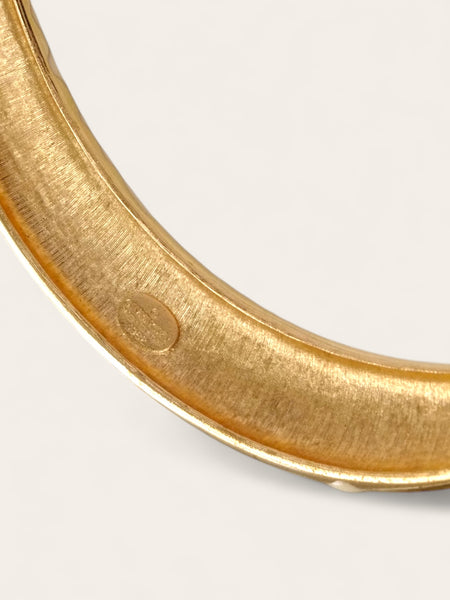 Givenchy creamy enamel pattern choker necklace (Vintage)