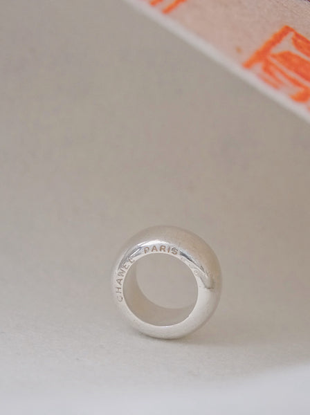 CHANEL 925 silver round ring (vintage)