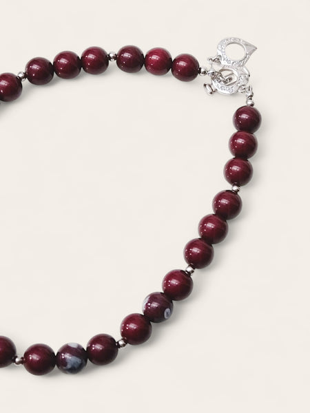 YSL chocolate brownie beads necklace (vintage)