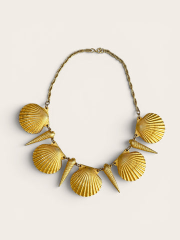 Golden shells necklace (Vintage)