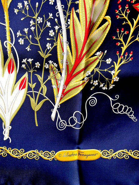 Ferragamo 1997 Hong Kong Limited Edition silk scarf (vintage)
