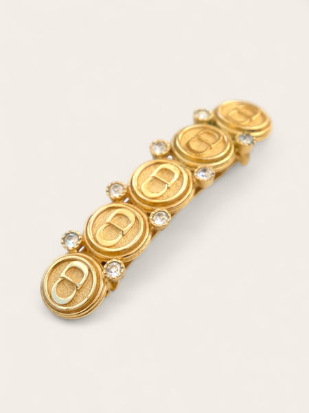 Chr Dior CD logo hair clip (vintage)