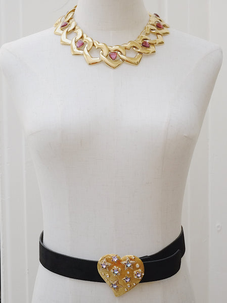 YSL hearts link statement choker necklace (vintage) | on slowness