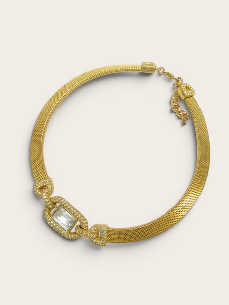 Christian Dior rhinestone choker necklace (Vintage)