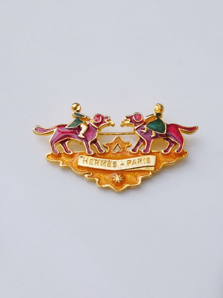 Hermes Early America brooch (vintage)