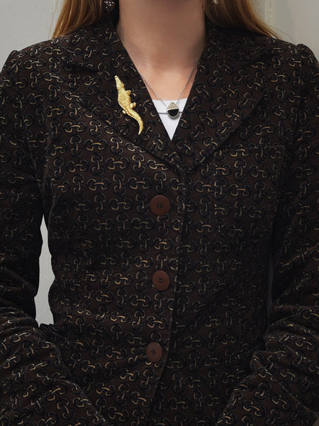 Celine crocodile brooch (vintage)