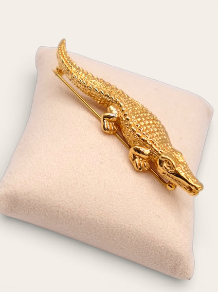 Celine crocodile brooch (vintage)