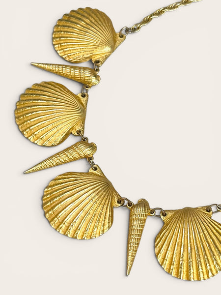 Golden shells necklace (Vintage)