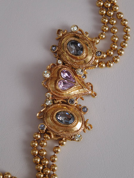 Christian Lacroix hearts choker necklace (Vintage)