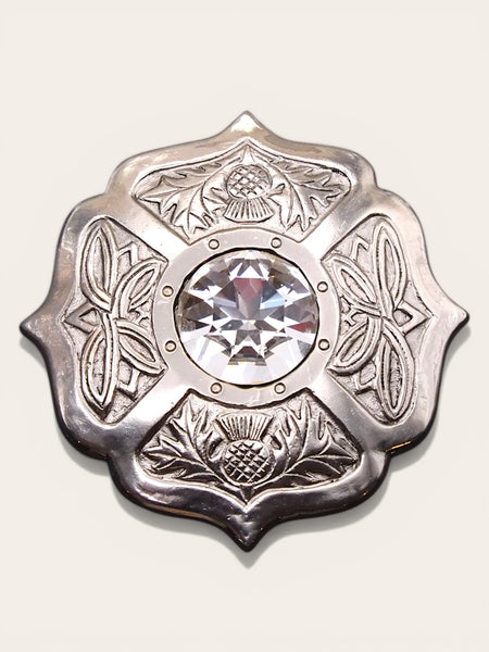 YSL Yves Saint Laurent Scottish Thistle large brooch (Vintage)