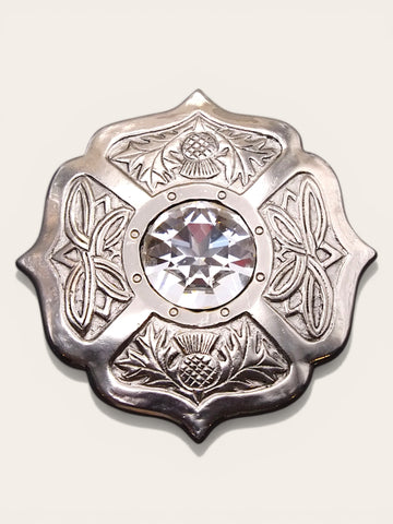YSL Yves Saint Laurent Scottish Thistle large brooch (Vintage)