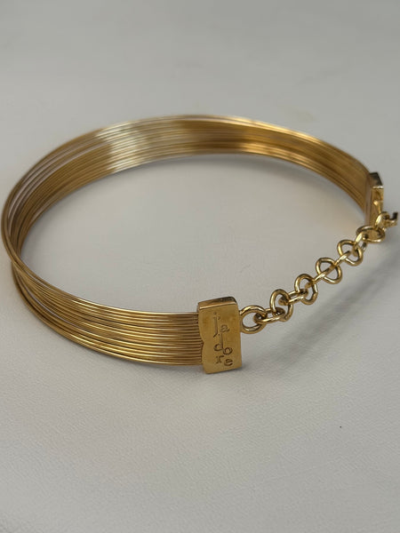 Christian Dior gold plated choker necklace (Vintage)