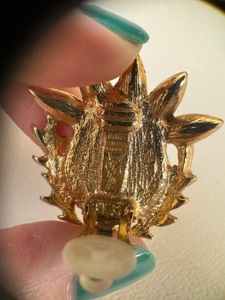 YSL Thistles Earrings (vintage)
