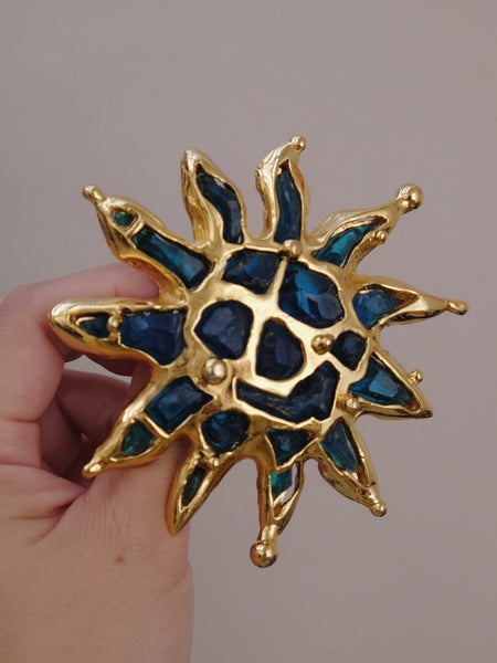 Christian Lacroix Sun Brooch  (Vintage)