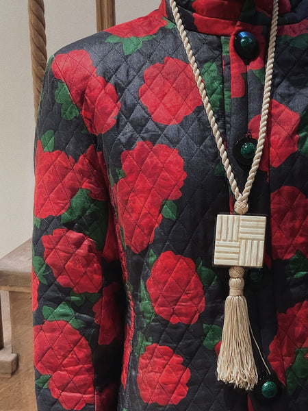 YSL Rive Gauche Chinoise-Style pendant cord Necklace (vintage)