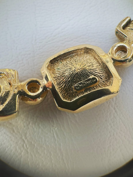 Christian Dior Rhinestone Choker Necklace (Vintage)