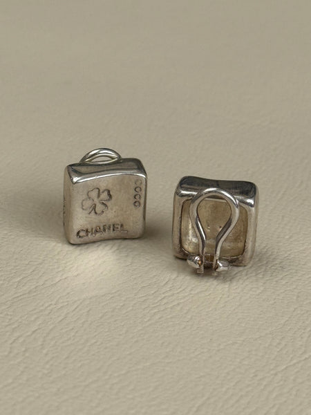 Chanel Silver Earrings