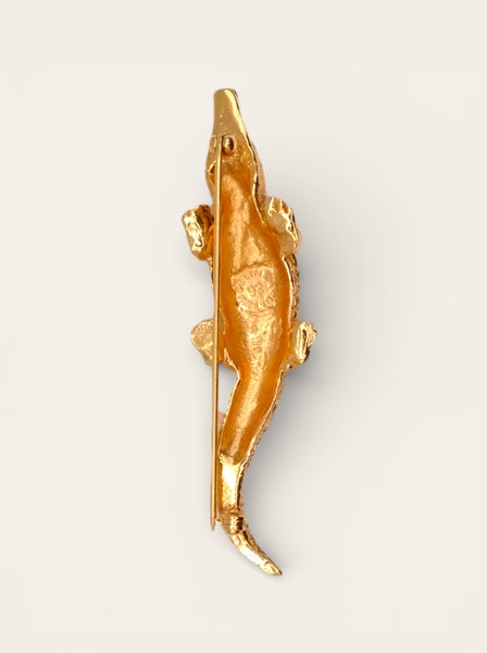 Celine crocodile brooch (vintage)