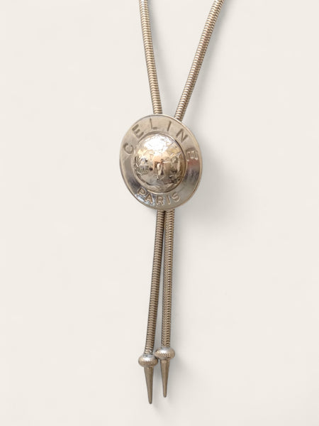 Celine silver sliding globe necklace (vintage)