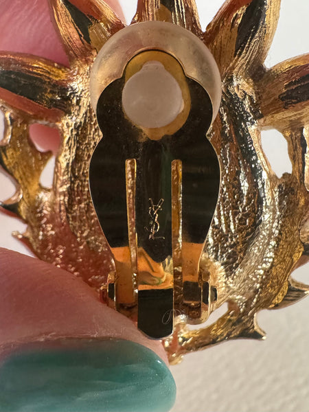 YSL Thistles Earrings (vintage)