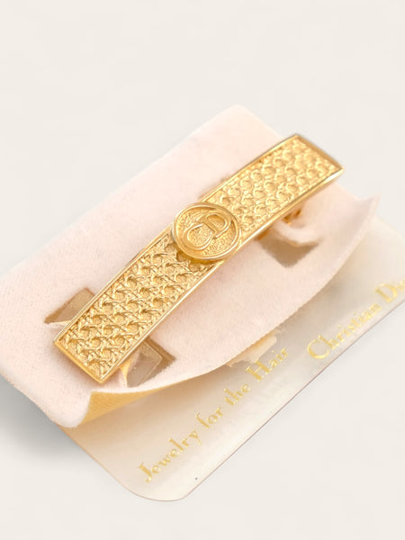 Chr Dior CD pattern hair clip (vintage)