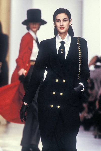 CHANEL clover with pearl drops earrings and pin (vintage)