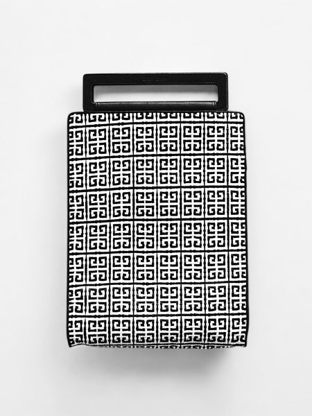 Givenchy black and white monogram weaving tote bag (vintage)