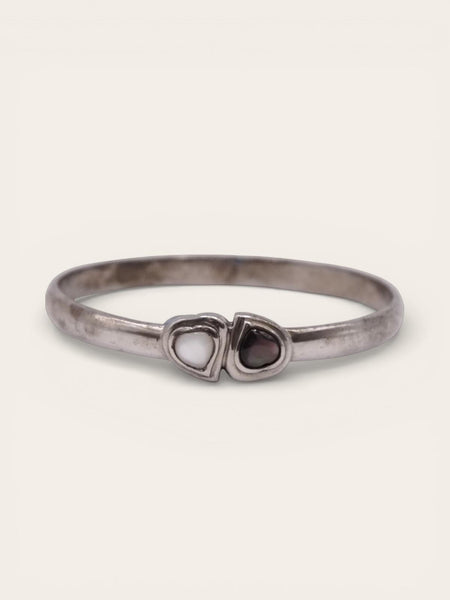 Vintage YSL silver love bangle | on slowness